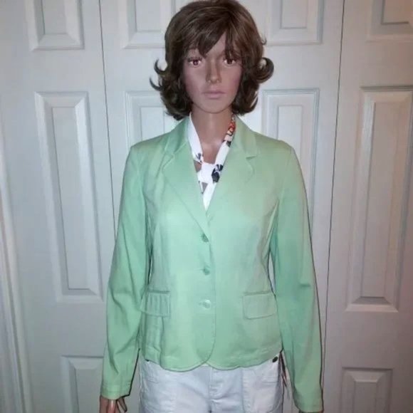 INC International Concepts Mint Green Single Breasted Blazer Size S NWOT - Picture 1 of 4